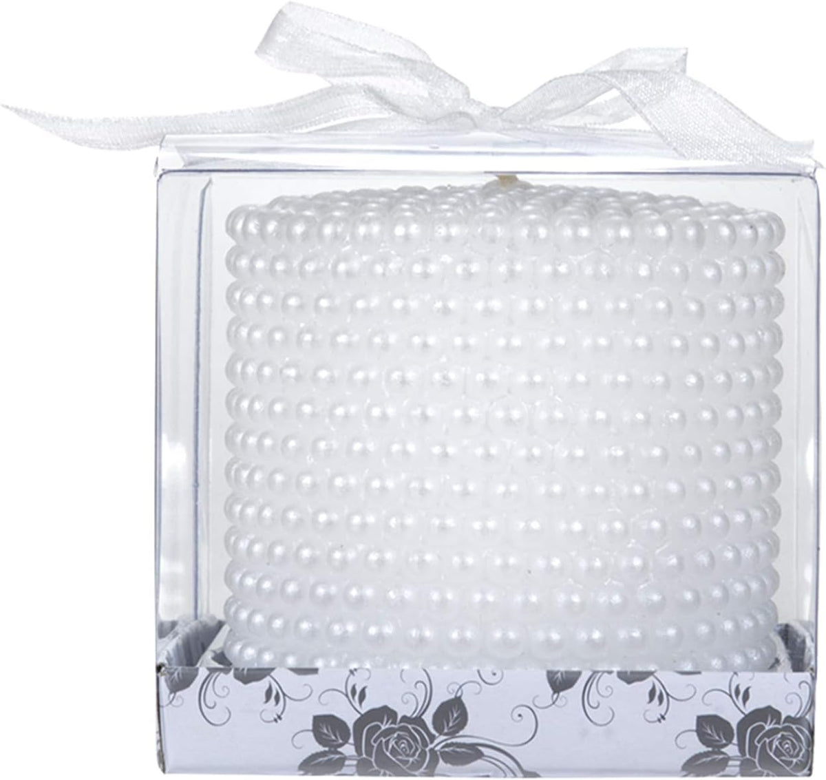 Mega Candles Unscented Round Pearl White Pillar Candles, Hand Poured Premium Wax Candle 3 Inch x 3 Inch, Home Décor, Wedding Centerpieces, Decoration, Occasions, Events, Festivities, Party, Gifts