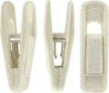 Velvet Hangers Clips, 20 Pack Ivory Pants Hanger Velvet Clips