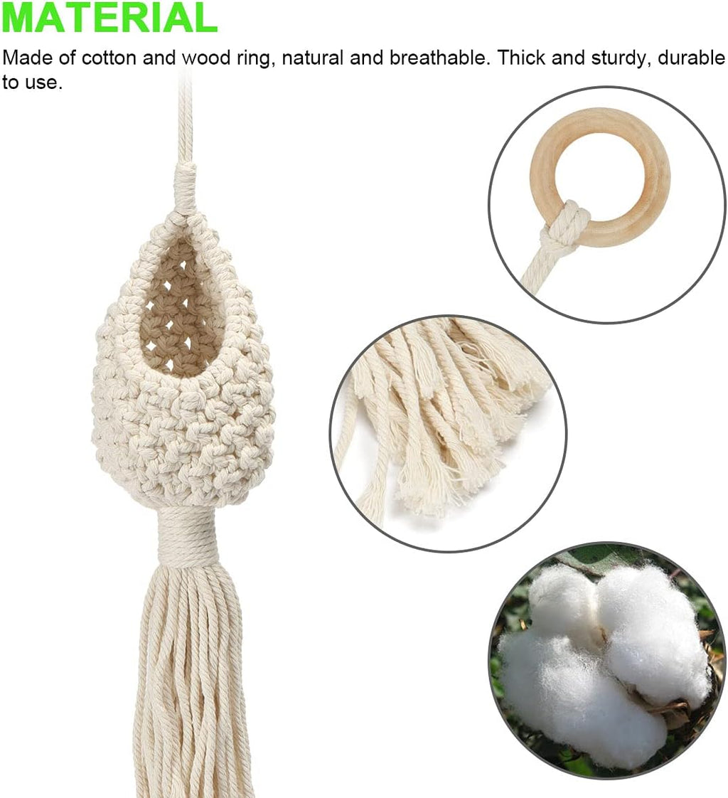 2 Pack Macrame Plant Hanger Hanging Planters Handmade Hanging Plant Holder