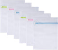 Mesh Laundry Bags 6pcs 16*12 Inch Laundry Wash Bag Colorful Zipper (Medium)
