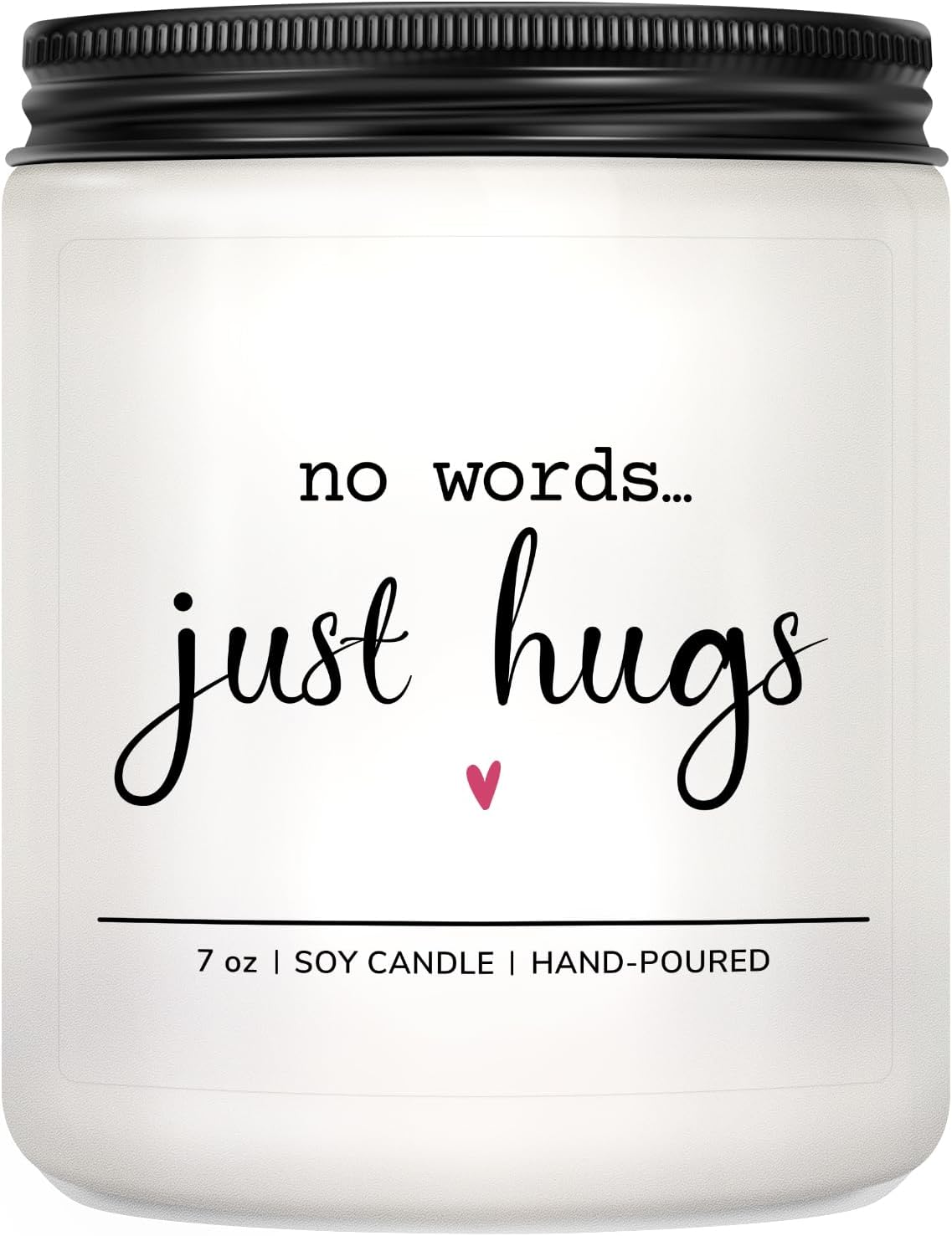 Sympathy Gifts for Loss of Loved One, No Words Just Hugs Candle, Lavender