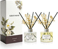 Reed Diffuser Set, 6.7 fl oz Eucalyptus Linen Scented Oil Diffuser with 8 Reed Sticks, Home Fragrance Reed Diffuser for Bathroom Shelf Decor 200ml