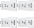 Shower Caddy Adhesive Replacement Stickers for Organizer and Shelf, Bathroom Strips 4 Pack