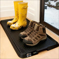 GORILLA GRIP Boot Tray for Shoes, Natural Rubber Door Mat, 24x16 Black
