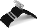 DoubleFill 50 Pack Velvet Shirt Hangers 360 Swivel Hook Slim, Black