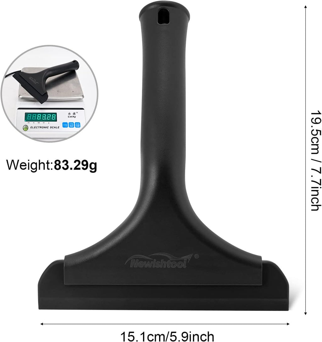 NEWISHTOOL Window Tint Tool Small Squeegee Bathroom Shower Squeegee Black
