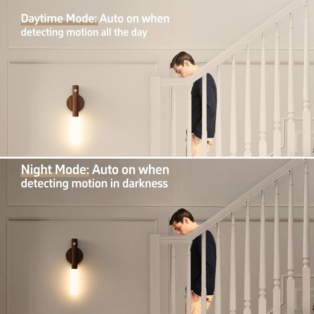 Rechargeable Motion Sensor Wall Sconces, 2200mAh, Magnetic Night Light 4P