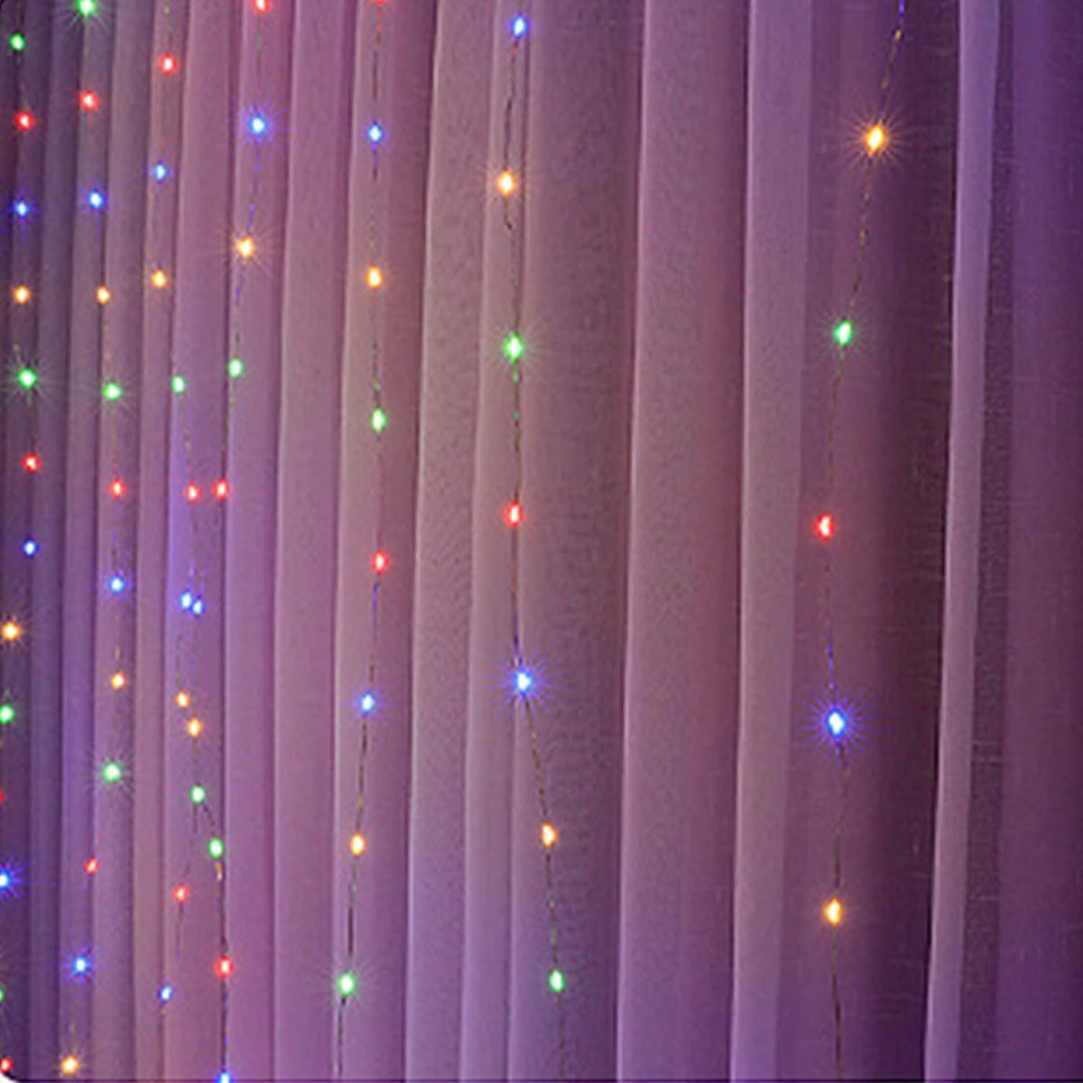 300 LED Curtain String Lights, Fairy Lights with 8 Light Modes, 9.8x9.8Ft Remote USB Plug Fairy String Lights for Christmas, Bedroom, Indoor, Outdoor, Weddings, Party, Camping Decor (Multicolored)