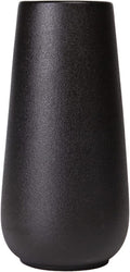 DECORPIA Premium Ceramic Vase for Pampas Grass - Flower Vase for Home Decor, Minimalism Style for Modern Table Shelf, Vases for Flowers for Kitchen Living Room Centerpieces, Office Desk Vase (Black)
