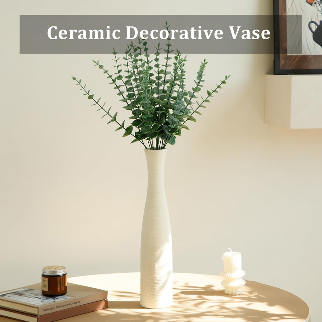 Ceramic Vase Home Decor, 15.7" Tall Flower Vases Modern Rustic Farmhouse