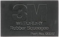 3M Wetordry Rubber Squeegee 05517, 2-3/4 in x 4-1/4 in, Comfort Fit