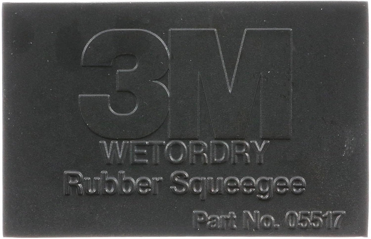 3M Wetordry Rubber Squeegee 05517, 2-3/4 in x 4-1/4 in, Comfort Fit