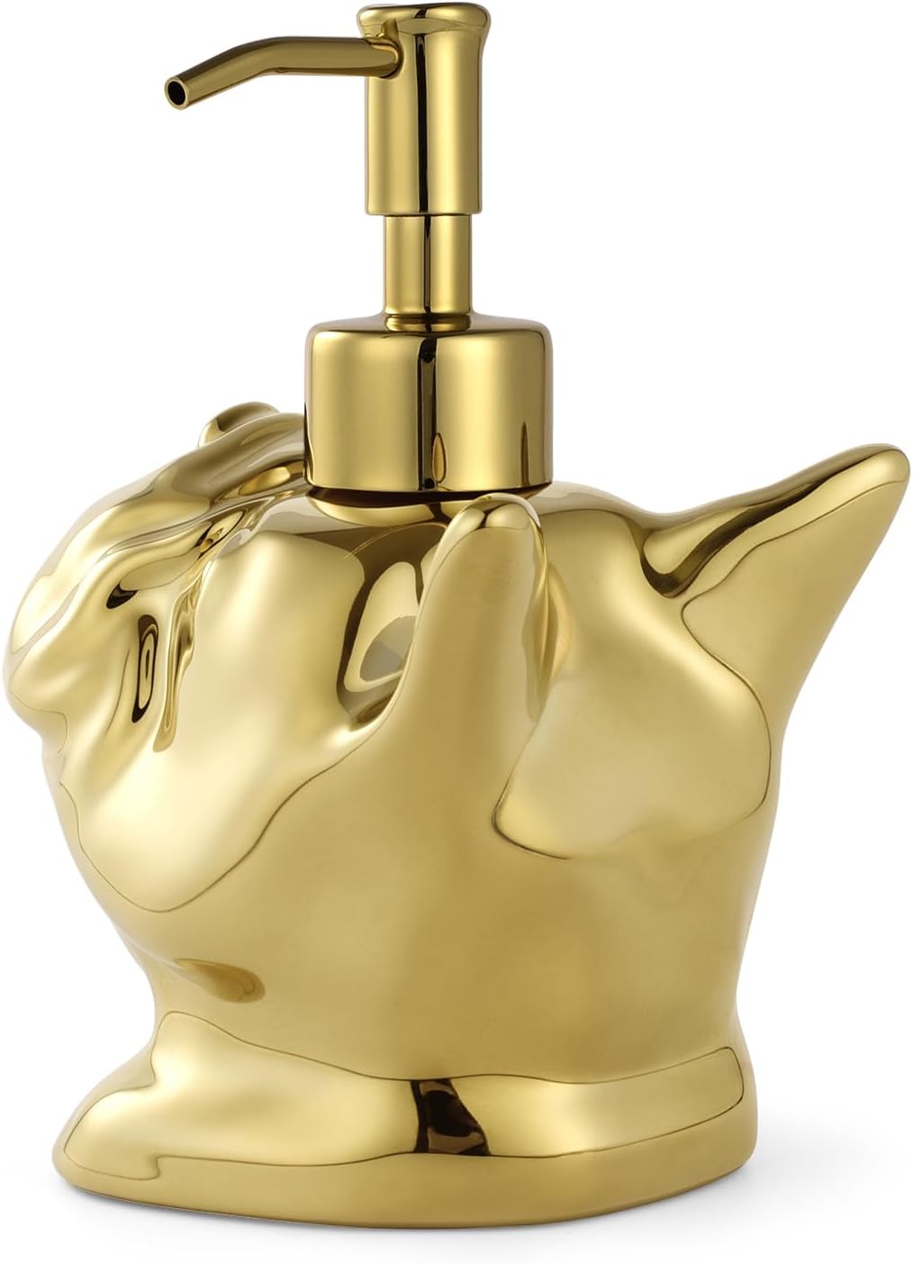 Gold French Bulldog Hand Soap Dispenser Dog Lover Gift