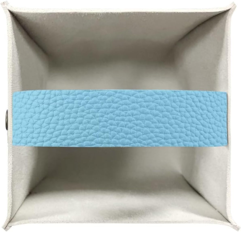 ZOUTAIRONG Butterfly Giraffe Tissue Box Cover Square Tissue Box Holder Home Decor Tissue Dispenser for Bathroom Dresser, Vanity Countertop, Tabletop, Office, Car Tissue Cover Cube Cover Blue
