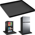 Mini Fridge Silicone Mat with Raised Edge, 25.6''x23.6'' Under Refrigerator Mat, Mini Fridge Drip Pan Prevent Water Leakage and Floor Damage, Leakproof Mat for Under Small Fridge Refrigerator Freezer