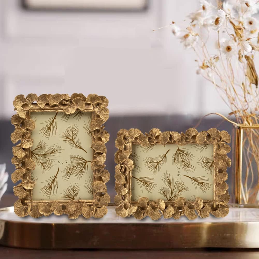 5x7 Vintage Picture Frame, Antique Gold Frame Ornate Frame