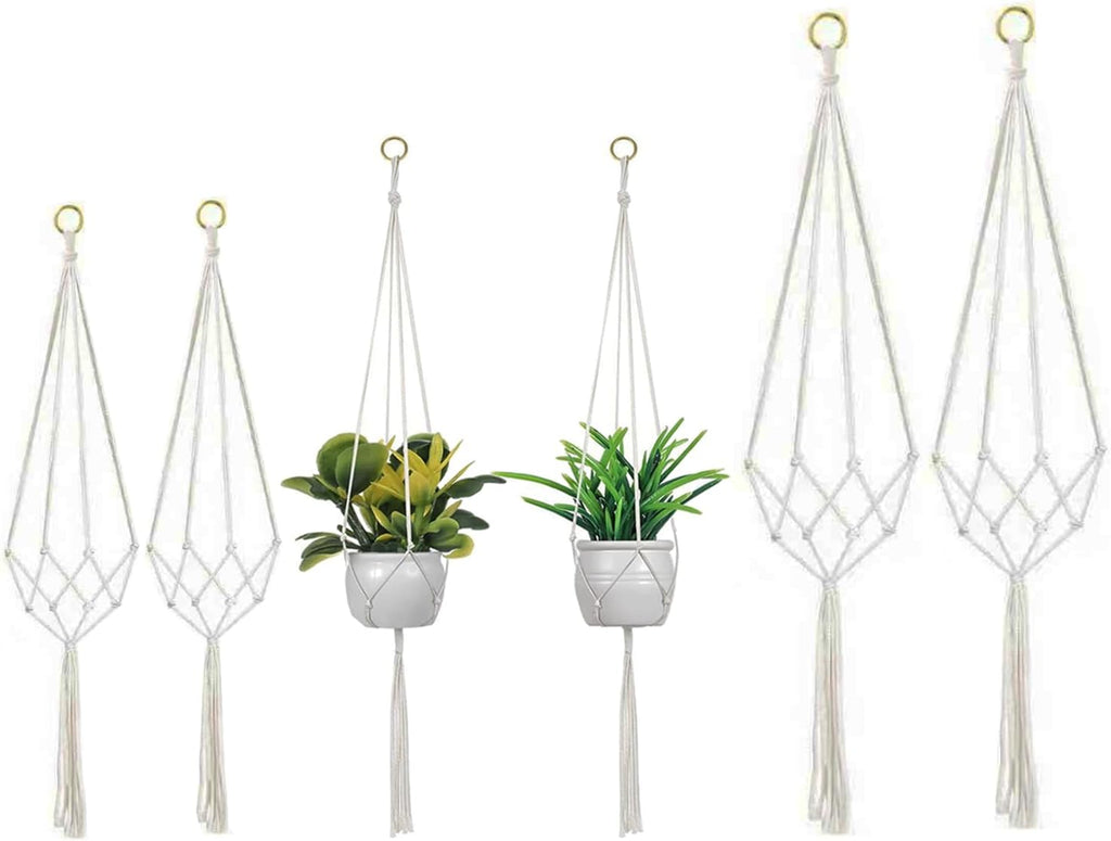 Macrame Plant Hanger Indoor Hanging Plants Boho Decorative Cotton Rope3Size