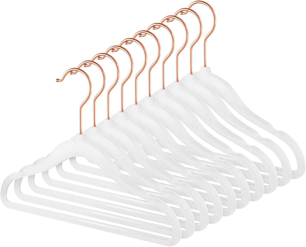 MIZGI Baby Velvet Hangers 50 Pack 11.8 Inch Kids Infant Toddler Non-Slip