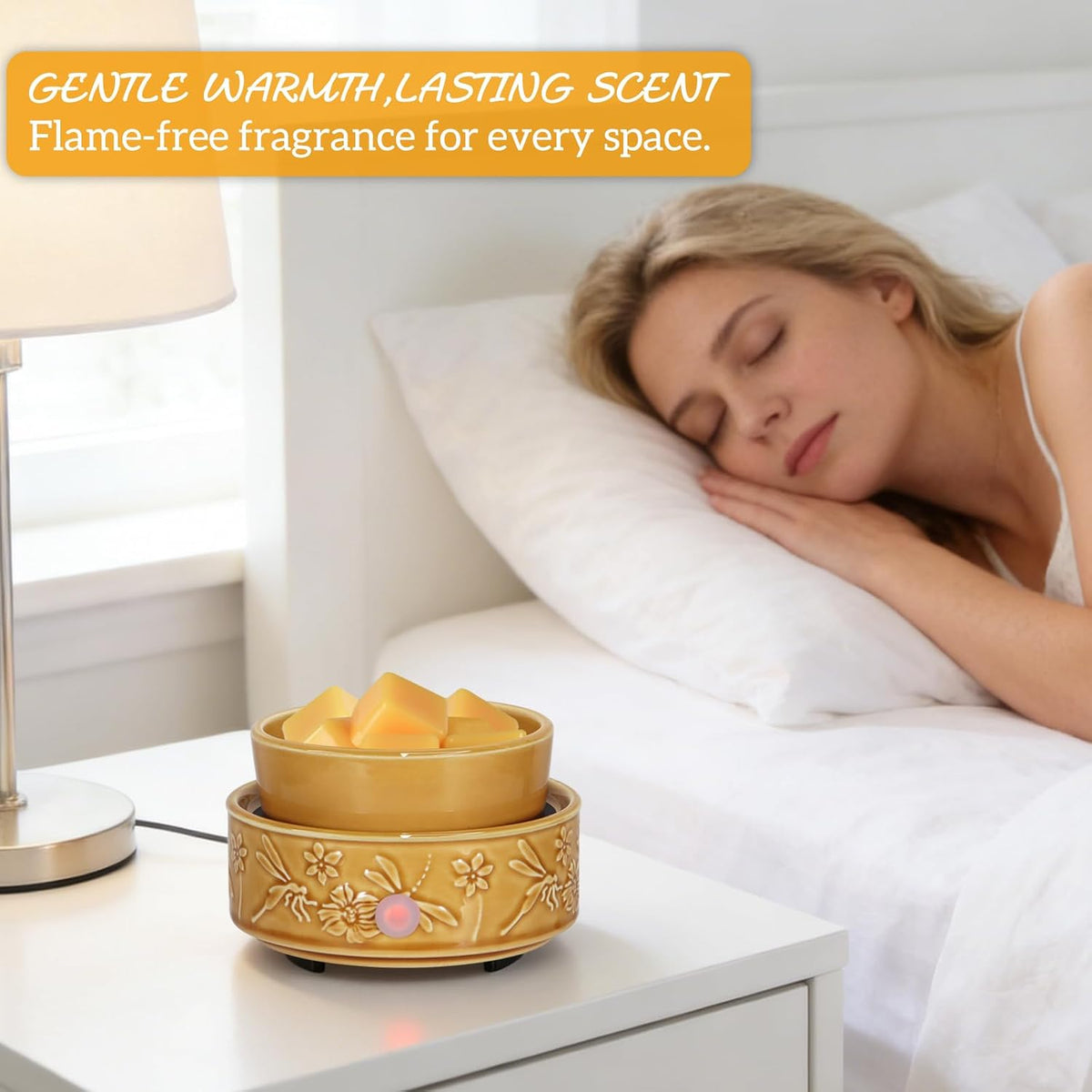Dragonfly Wax Melt Warmer for Scented Wax 3-in-1 Ceramic Wax Warmer
