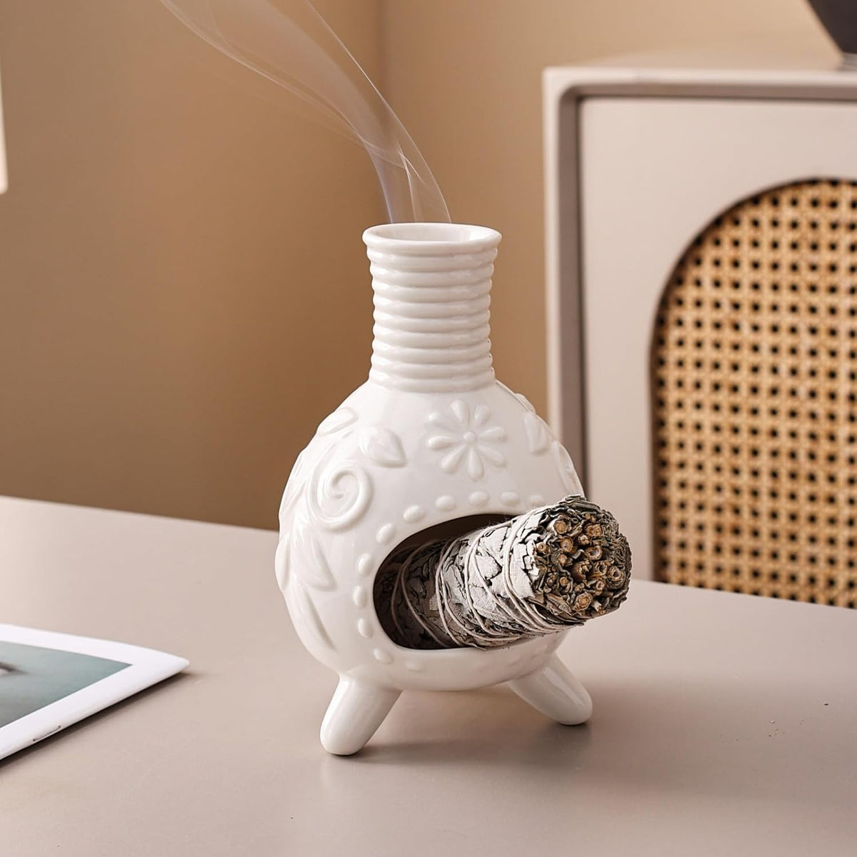 Incense Holder Burner - Small Chiminea for Meditation