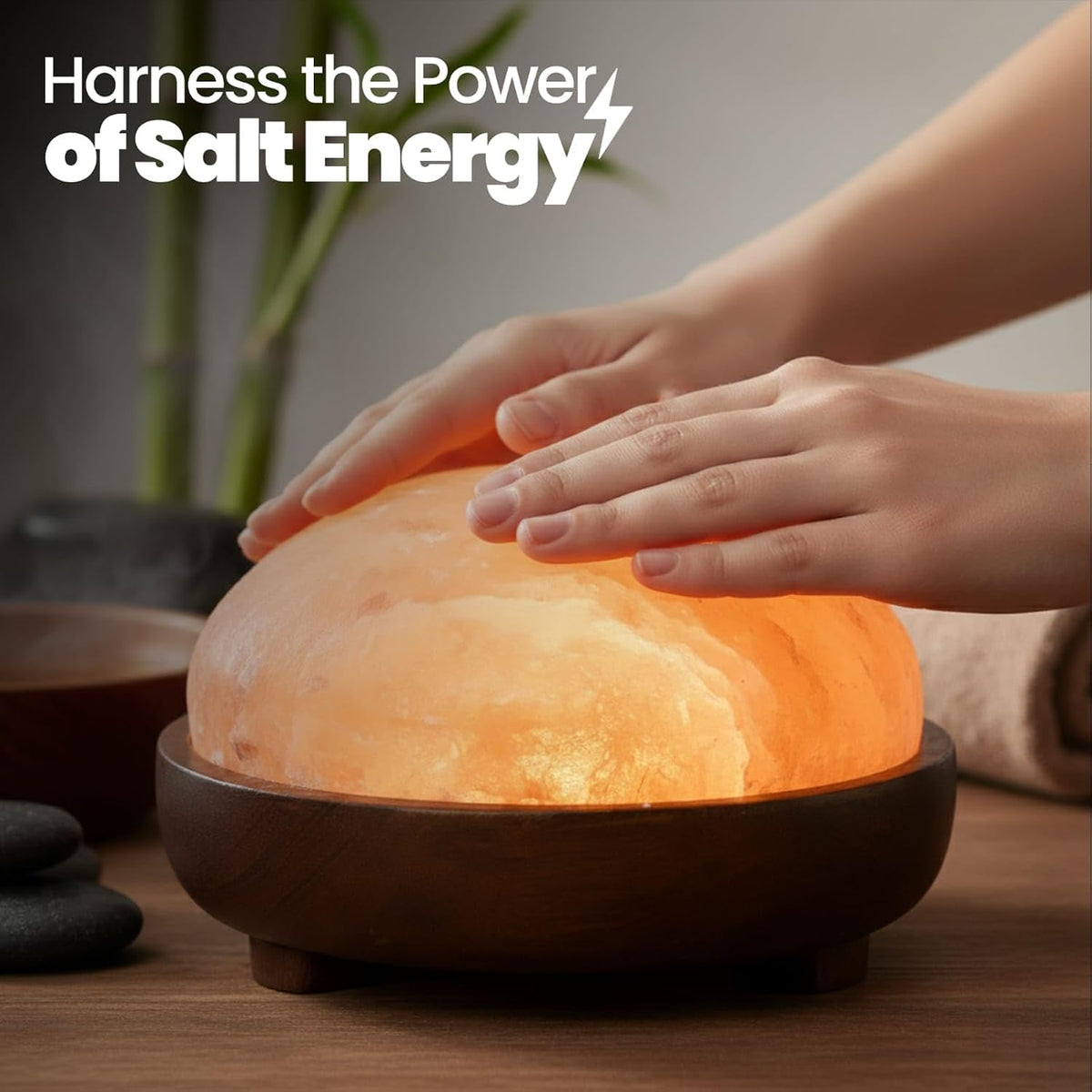 Himalayan Salt Lamp, Dome Shape, for Home Spa Relaxation
