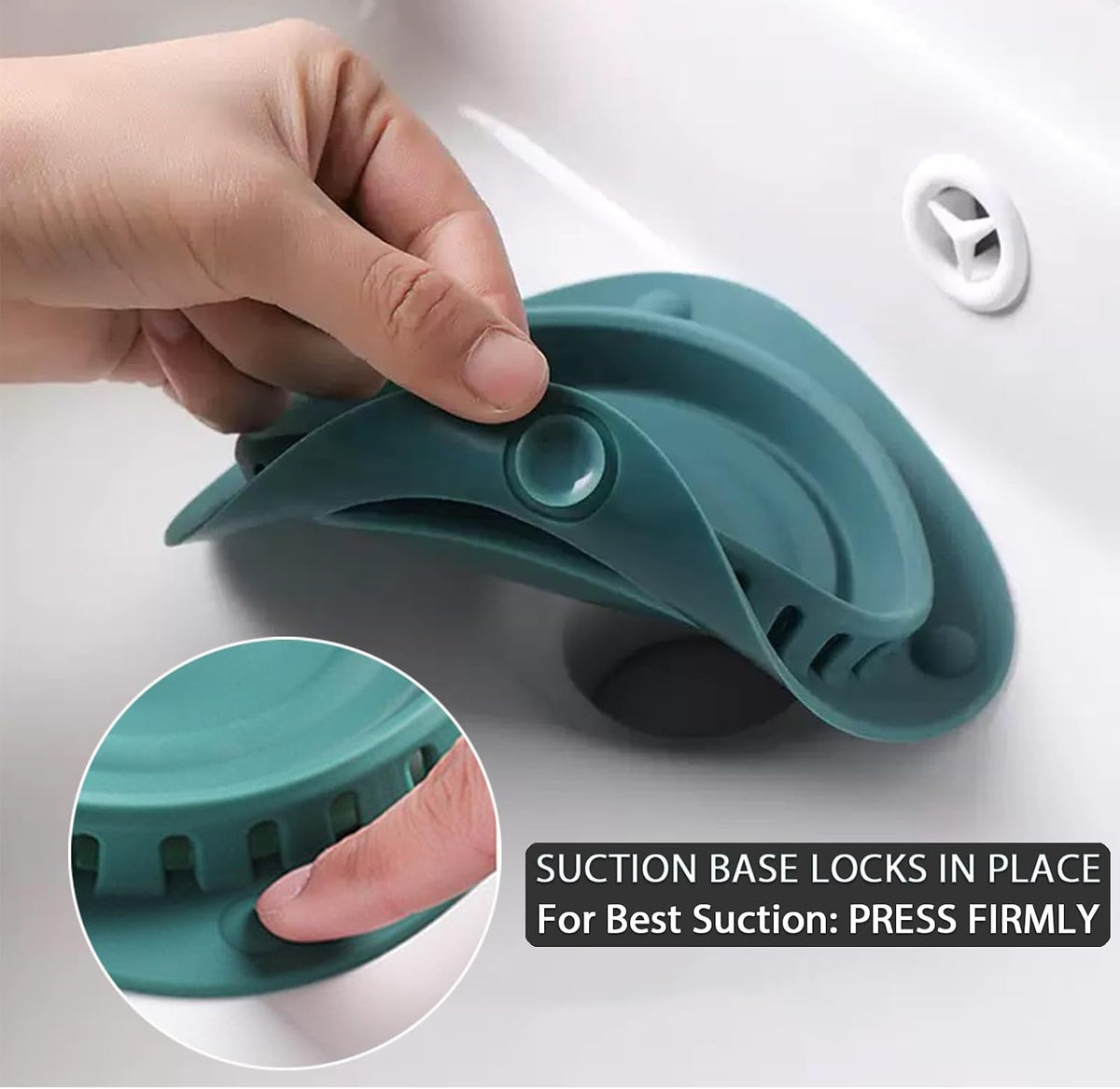 Silicone Drain Cover & Protector, 2 Pack Hair Catcher with Suction Cups