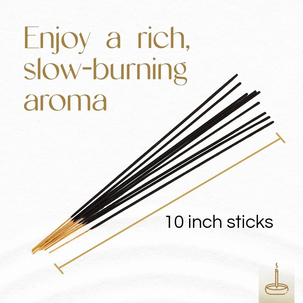 Gonesh - Extra Rich Scented Incense Sticks - Non-Toxic 10” Slow Burn Aromatic Sticks - Sage - 80 Pack