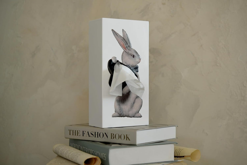 Magic Rabbit Tissue Box - Whimsical Magician Hat Illusion