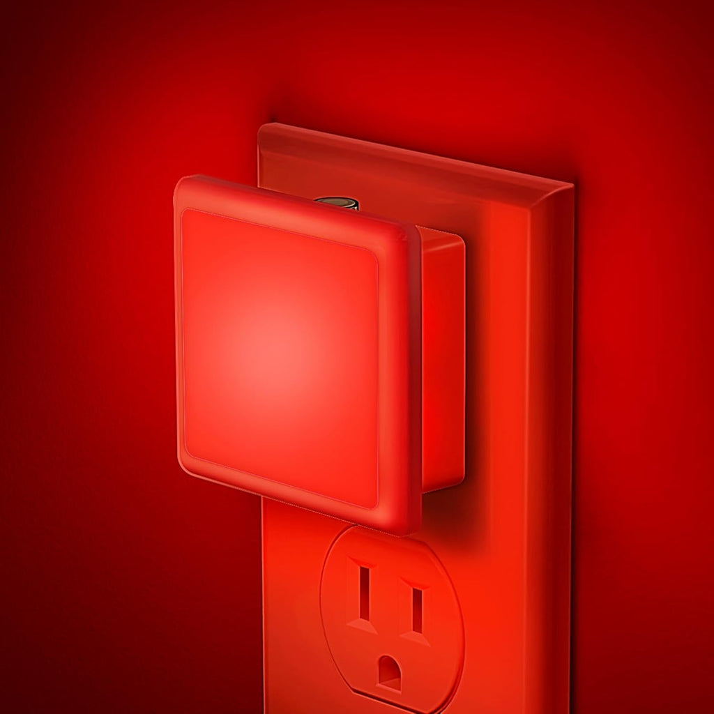 JandCase Red Night Light, Red NightLight[2 Pack],0.3W LED Night Light