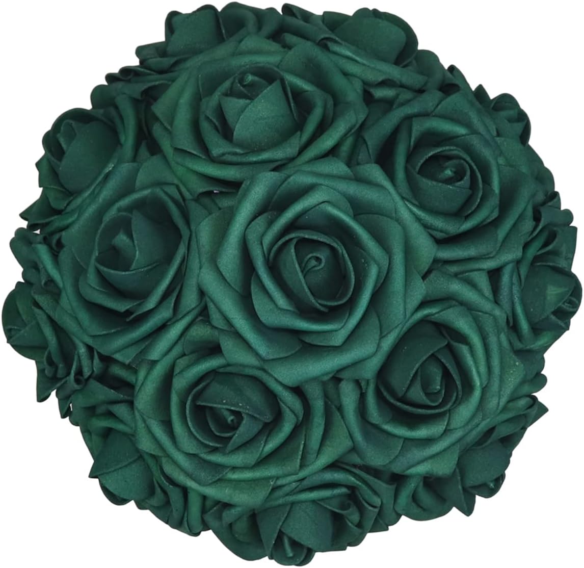 25pcs Artificial Flowers，Real Touch Artificial Foam Roses Decoration DIY for Wedding Bridesmaid Bridal Bouquet Centerpieces Party (25, Army Green)