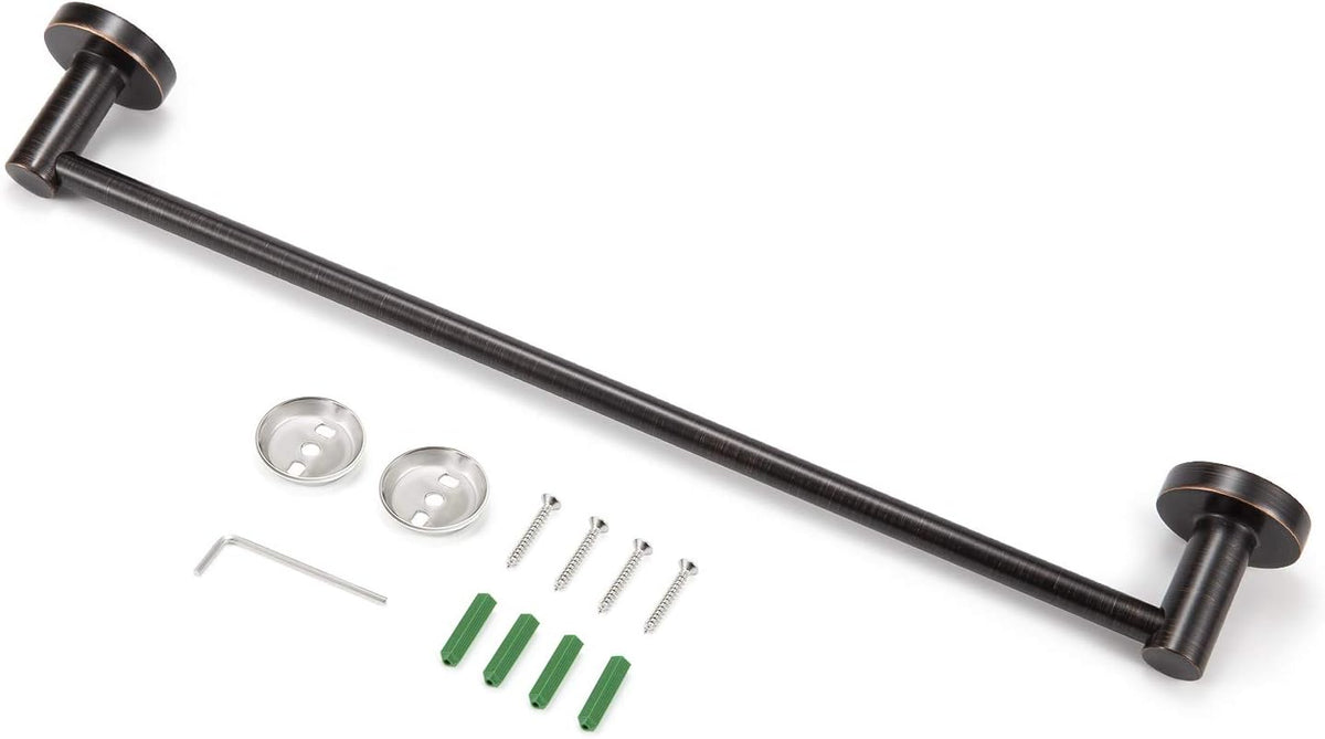 JiePai 11.8 Inch Stainless Steel Bath Towel Bar, Oil Rubbed Bronze