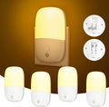 Night Lights Plug into Wall, Dimmable LED Nightlight with Sensor, 4 Pack