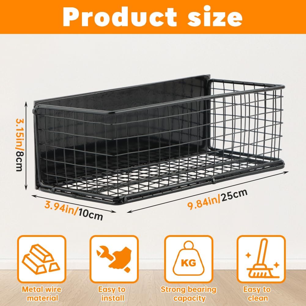 Magnetic Shelf Fridge Basket Bin, Dryer Ball Holder Whiteboard Cabinet