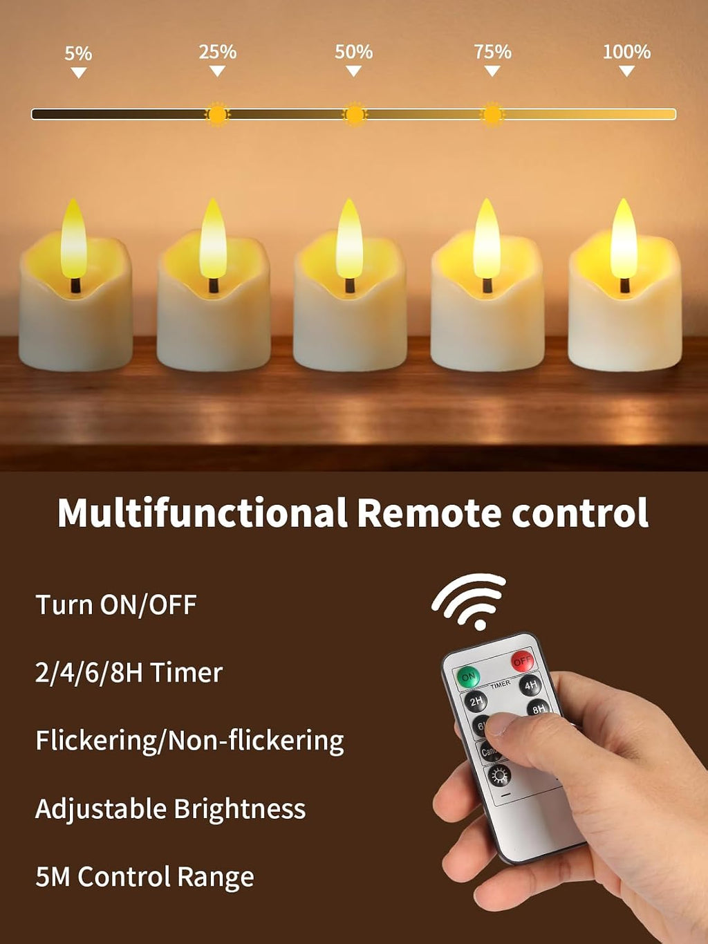 Small Rechargeable Flameless Candles with Remote Timer, 1.5"x2.2" Tea Lights Candles Battery Operated for Anniversary Wedding Centerpiece Table Decor Funeral Halloween Christmas, ivory, 6 Pack