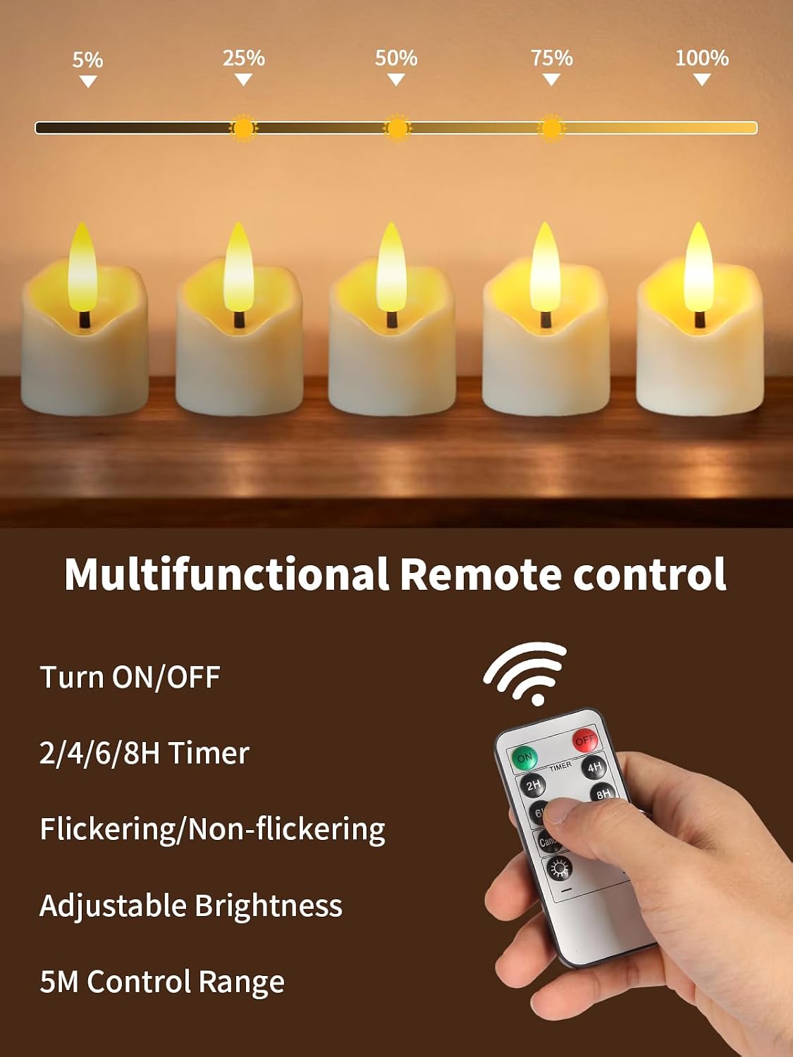 Small Rechargeable Flameless Candles with Remote Timer, 1.5"x2.2" Tea Lights Candles Battery Operated for Anniversary Wedding Centerpiece Table Decor Funeral Halloween Christmas, ivory, 6 Pack