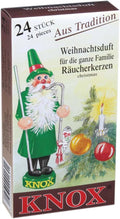 KNOX Christmas Scented Incense Cones, 24 Pack, Made in Germany