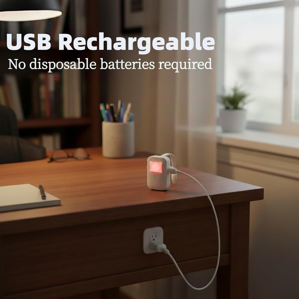 Chunace 4 Pack Toilet Night Light Motion Activated, USB-C Rechargeable
