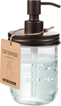 SheeChung 16oz Mason Jar Soap Dispenser, Bronze Stainless Steel Pump,1 Pack