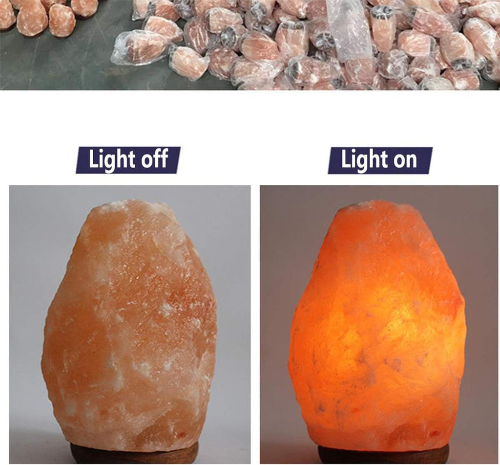 SCOMX Himalayan Salt Lamp Cord with Gear Switch，Original Replacement Cord with Base Assembly with E12 Socket，Christmas Light Bulb,Himalayan Salt Lampsand with 6 Free Bulbs for Salt Lamp (1P)