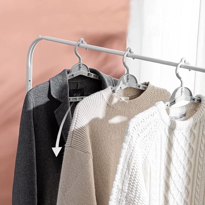 Extra Large Hangers Enlarge Adjustable Shoulder 16.5"-26" Hanger 4 Pack