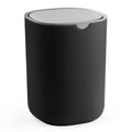 SONGMICS Mini Desk Trash Can, Round, Stainless Steel Swing Lid, 0.7 Gal.