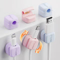 6Pack 360° Rotatable Cord Organizer for Desk Charger, Multicolor
