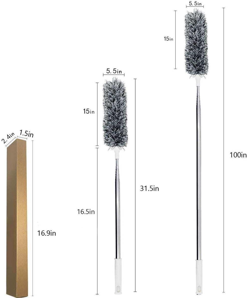 UIMO Microfiber Ceiling Fan Cleaner with 30–100" Telescopic Pole