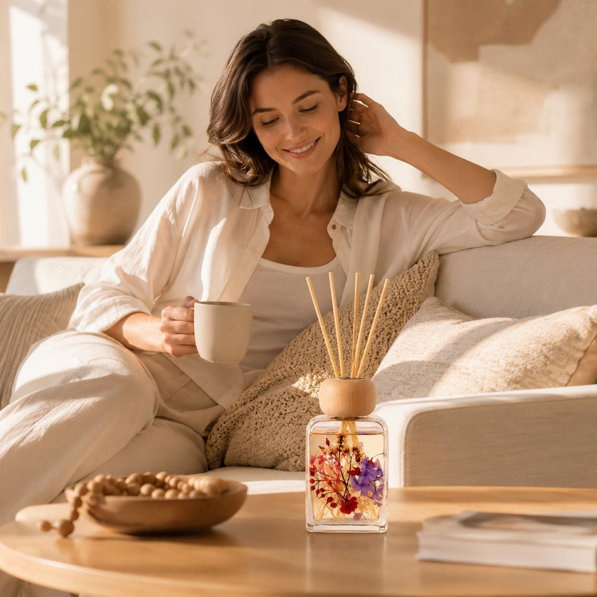 BlackBerry Jasmine Reed Diffuser, 3.4fl oz Room Diffuser Gift Box