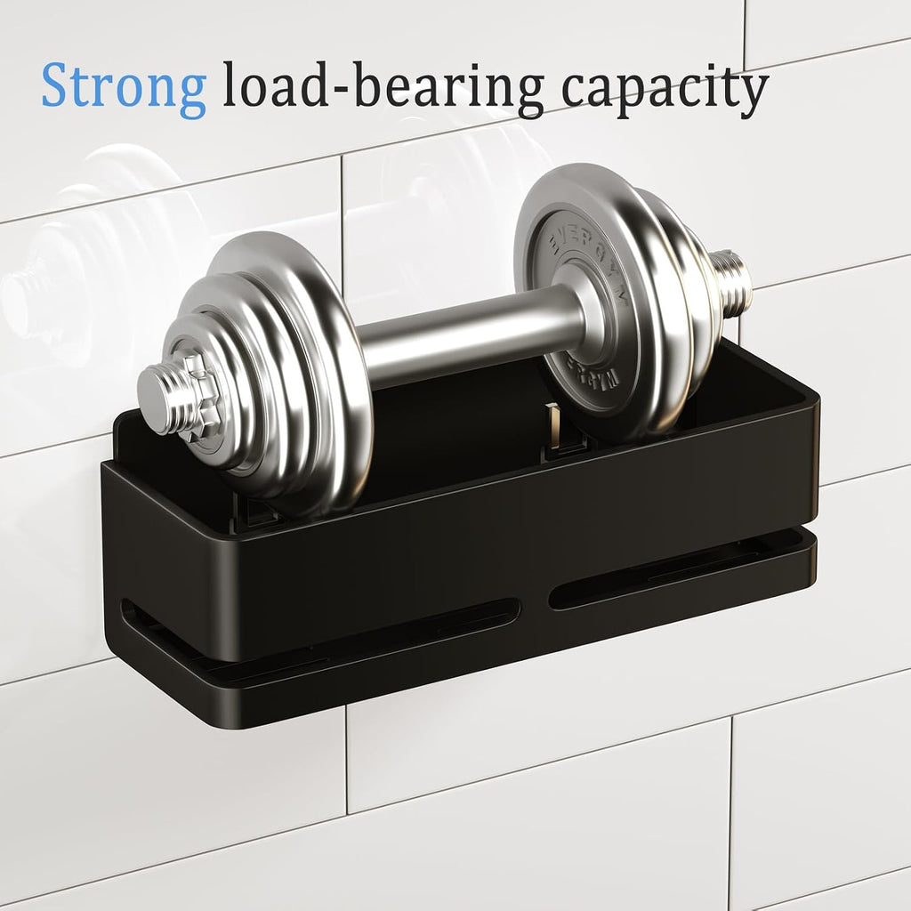 Shower Caddy,2-Pack Shower Shelf,no Drill Shower Organizer(Black)