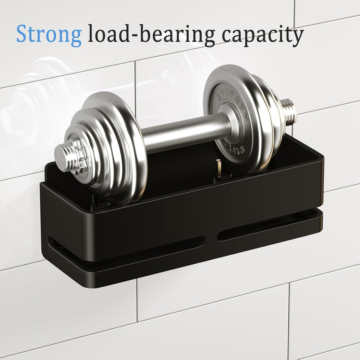 Shower Caddy,2-Pack Shower Shelf,no Drill Shower Organizer(Black)