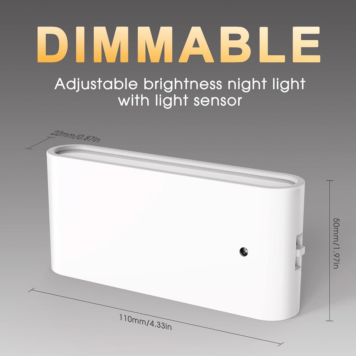 Briignite Night Lights Plug into Wall,Dusk to Dawn Light Sensor,5000K,2Pack