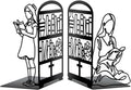 Peacoblue 5.5"x4.3"x8.3" Metal Bookends, Heavy Duty Book Ends for Shelves