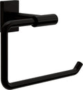 Franklin Brass Hartwell (1-Pack) Toilet Paper Holder, Euro Single Post Tissue Roll Wall Mount TP Storage, Matte Black Bathroom Decor, Accessories HRT50-MB