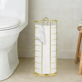 Toilet Paper Holder Stand,Freestanding,Gold